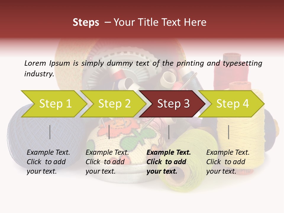 Housewife Tool White PowerPoint Template