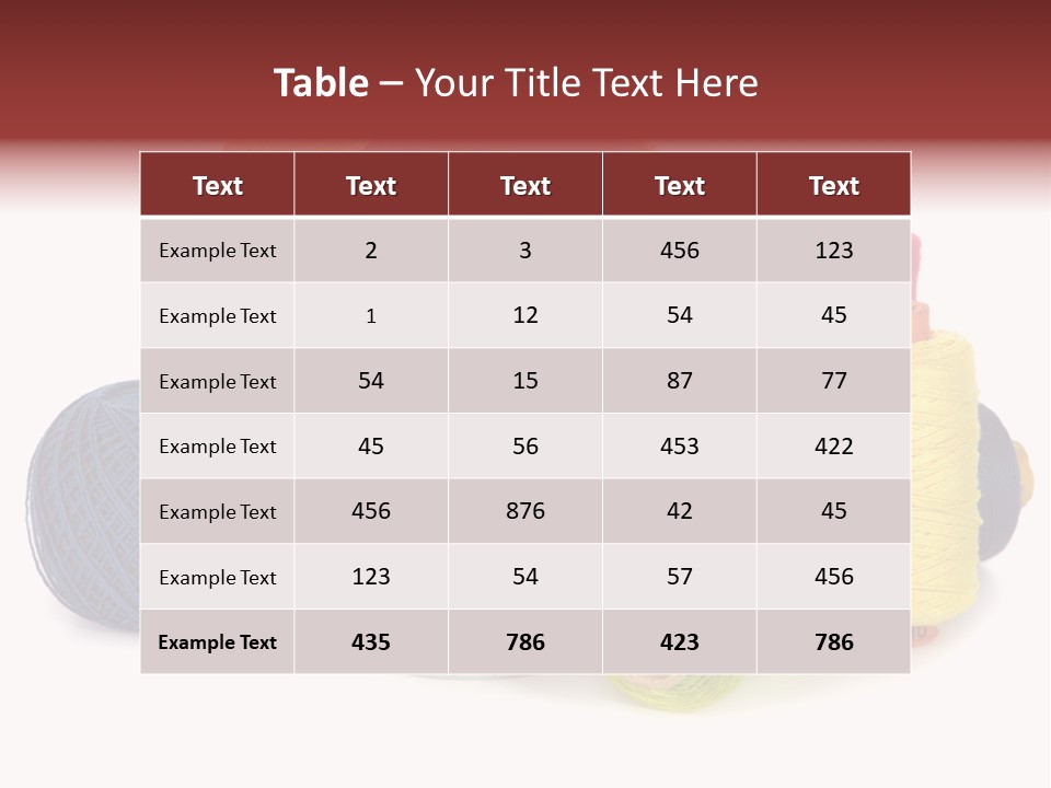 Housewife Tool White PowerPoint Template
