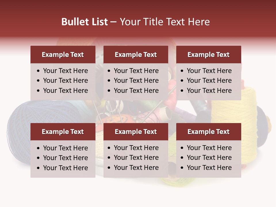 Housewife Tool White PowerPoint Template