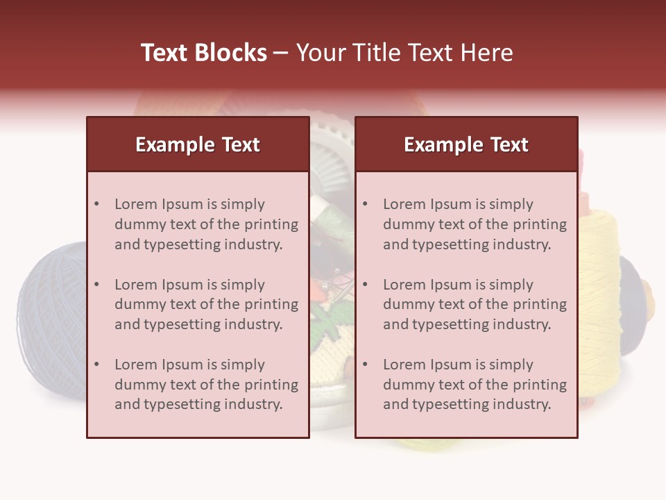 Housewife Tool White PowerPoint Template