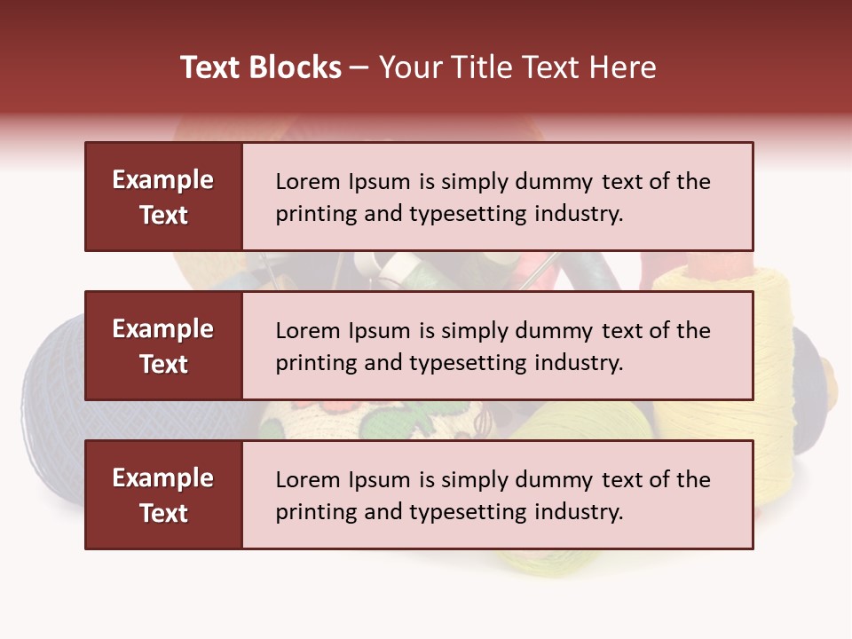 Housewife Tool White PowerPoint Template