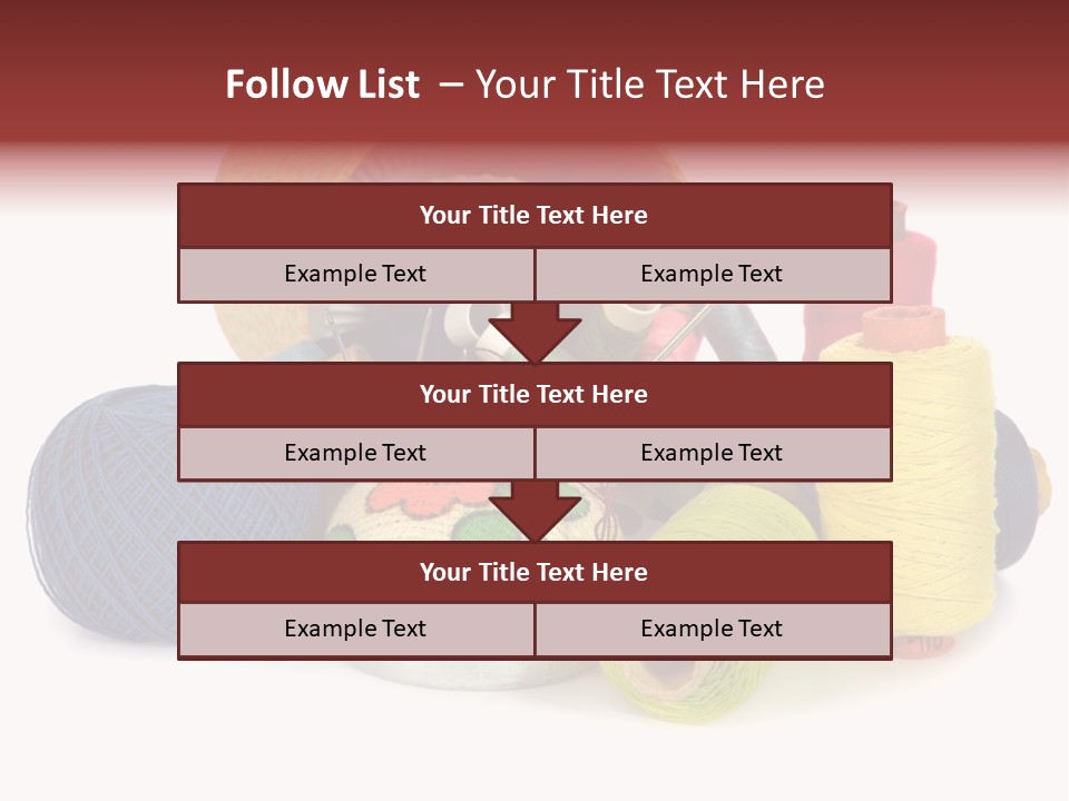 Housewife Tool White PowerPoint Template