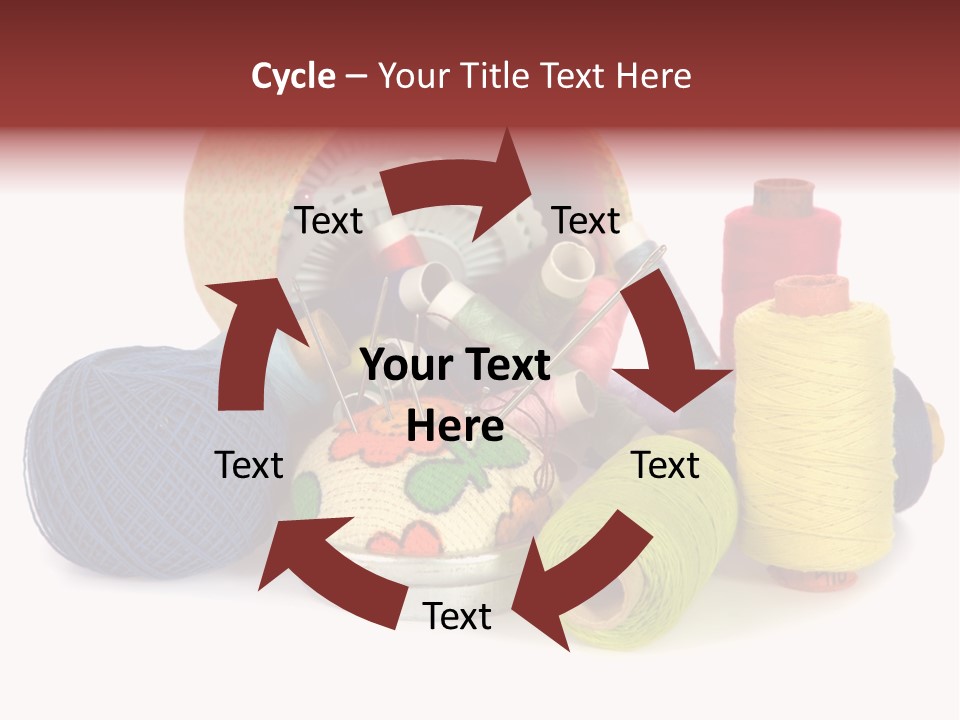 Housewife Tool White PowerPoint Template