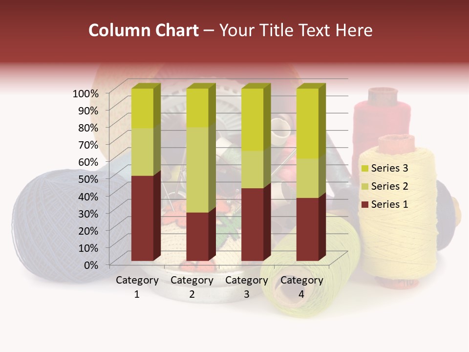 Housewife Tool White PowerPoint Template