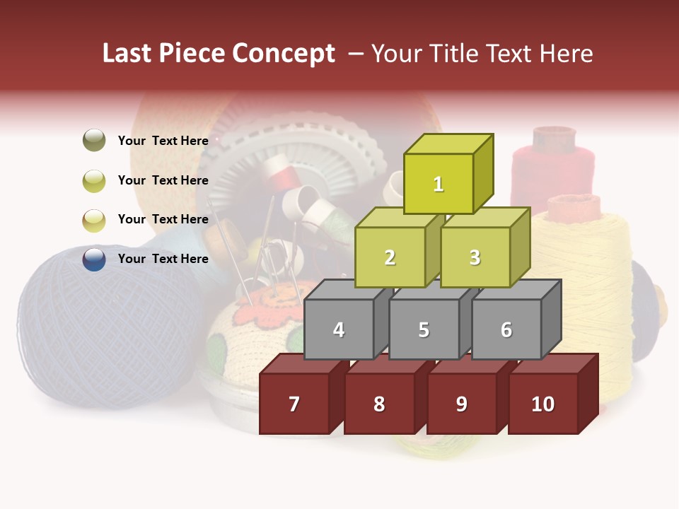 Housewife Tool White PowerPoint Template