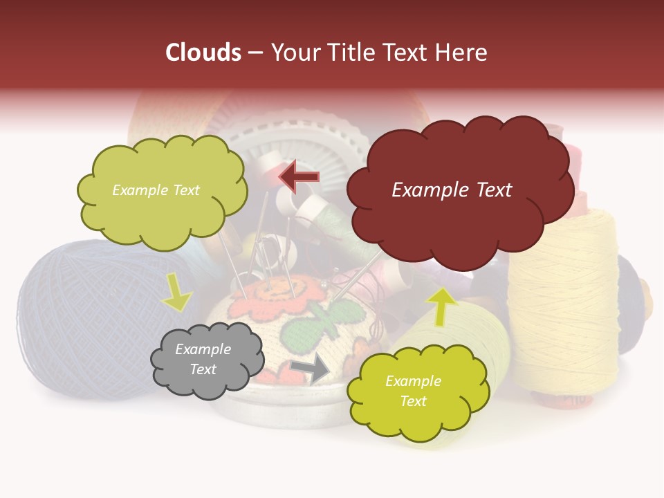 Housewife Tool White PowerPoint Template