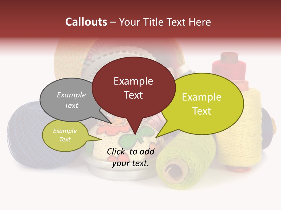 Housewife Tool White PowerPoint Template