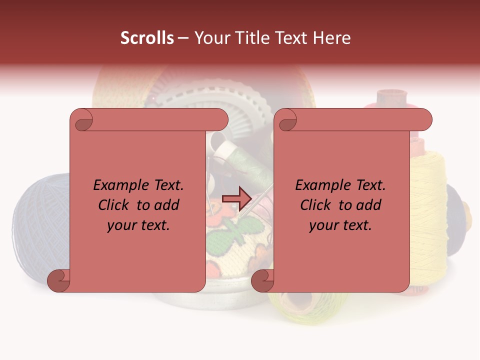 Housewife Tool White PowerPoint Template
