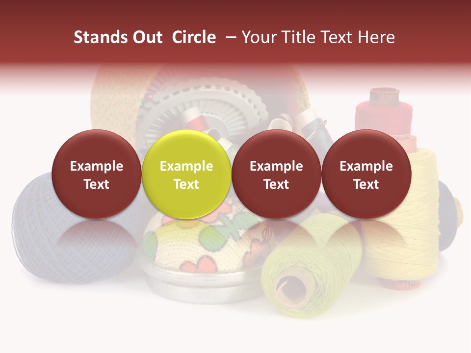 Housewife Tool White PowerPoint Template