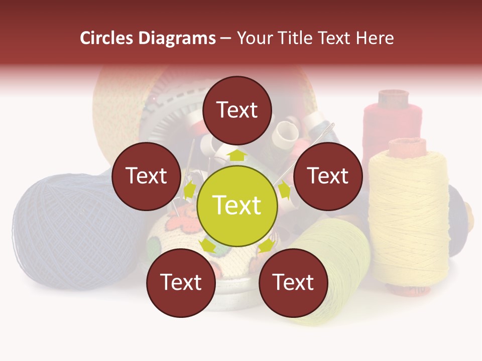 Housewife Tool White PowerPoint Template