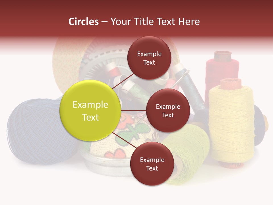 Housewife Tool White PowerPoint Template