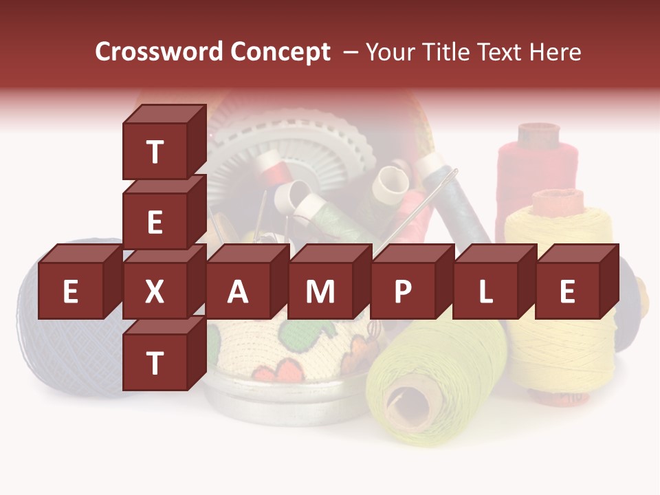 Housewife Tool White PowerPoint Template