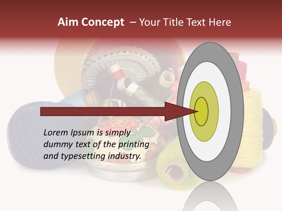 Housewife Tool White PowerPoint Template