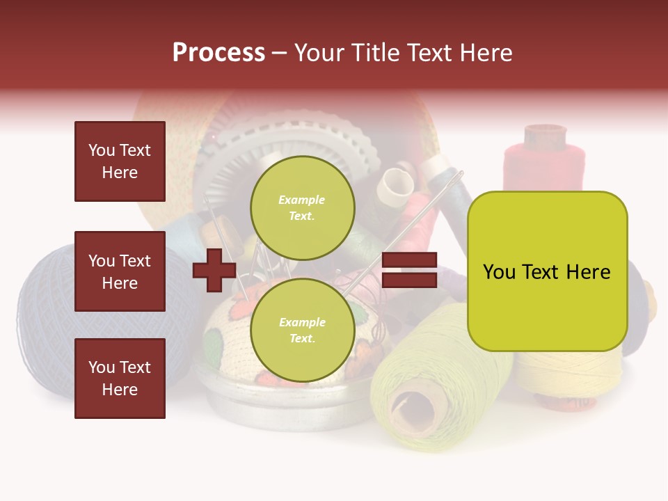 Housewife Tool White PowerPoint Template