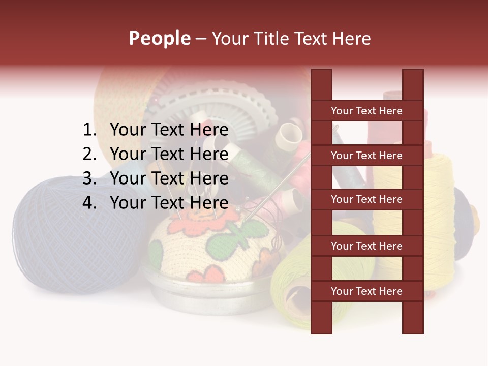 Housewife Tool White PowerPoint Template