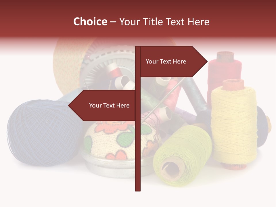 Housewife Tool White PowerPoint Template