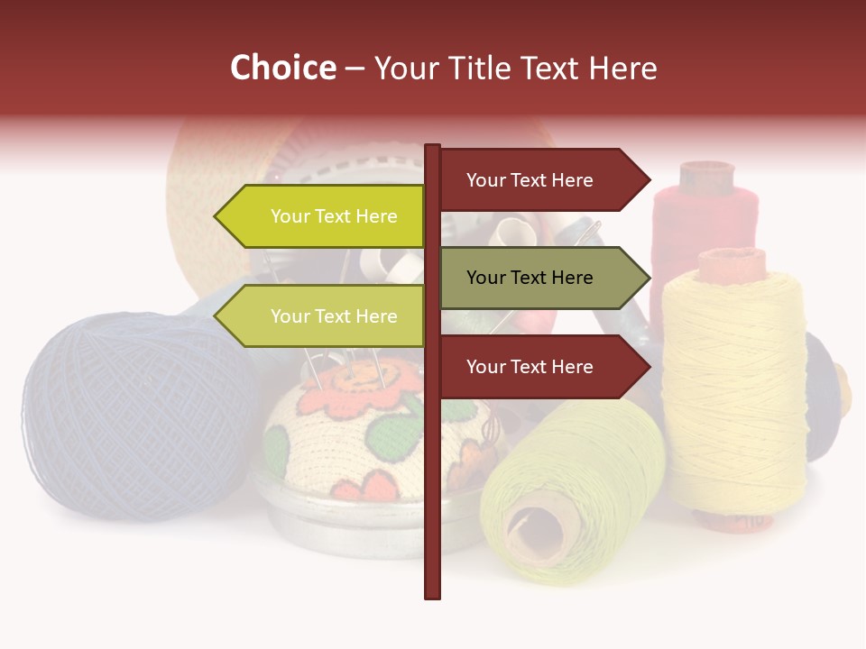 Housewife Tool White PowerPoint Template