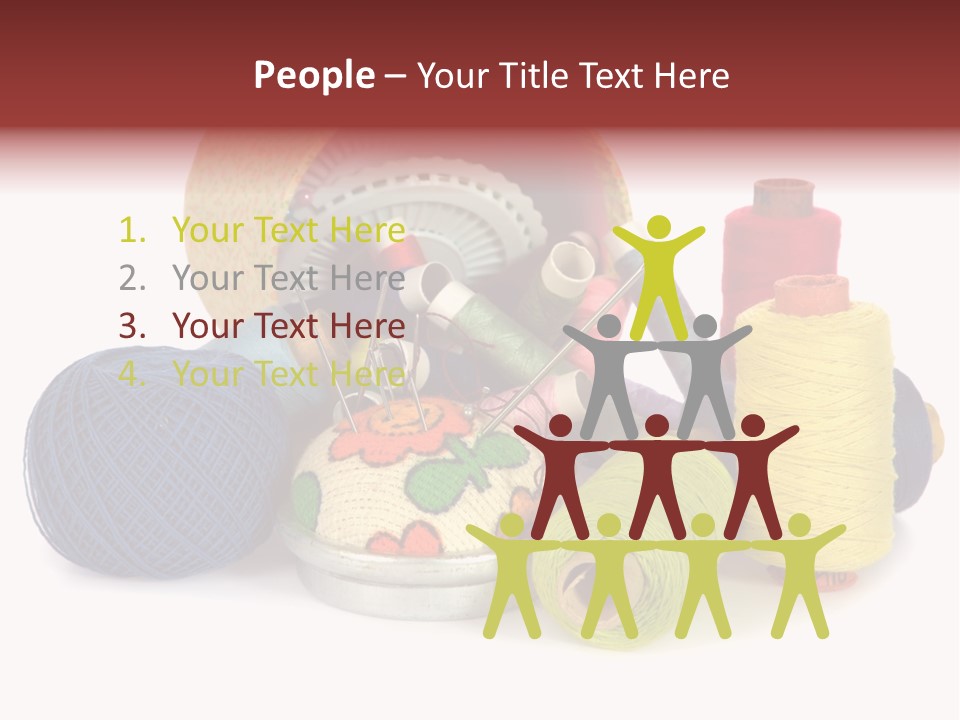 Housewife Tool White PowerPoint Template