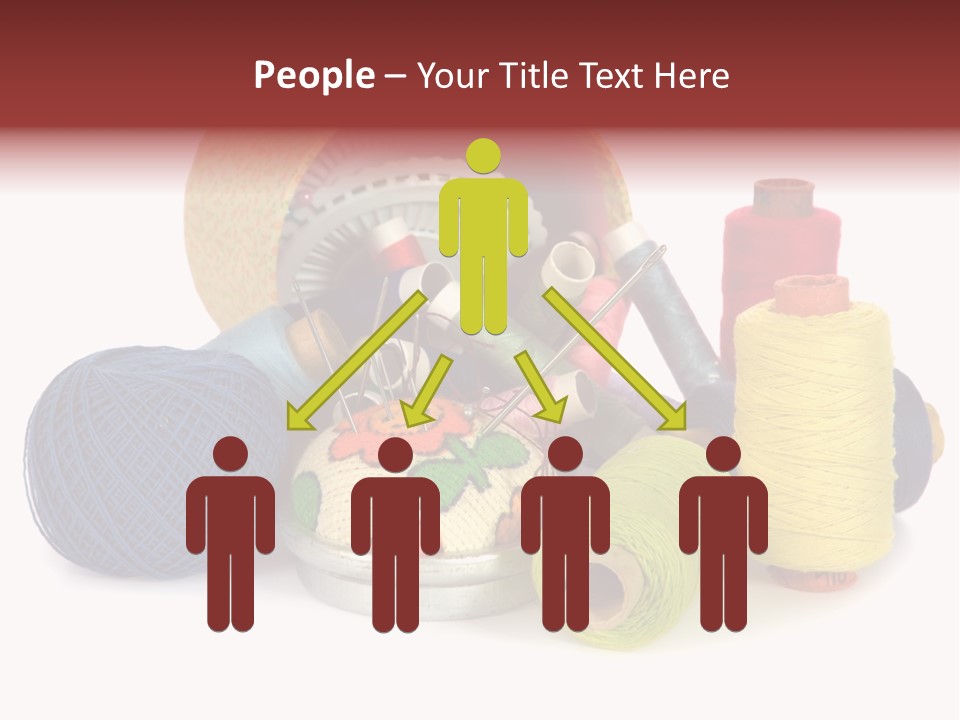 Housewife Tool White PowerPoint Template