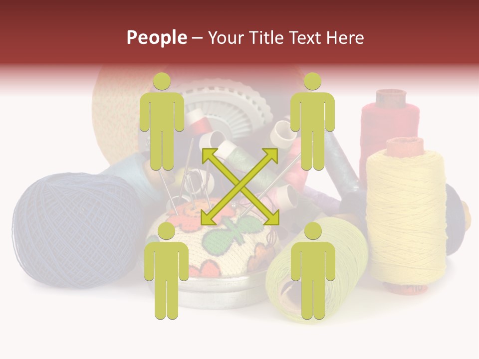 Housewife Tool White PowerPoint Template