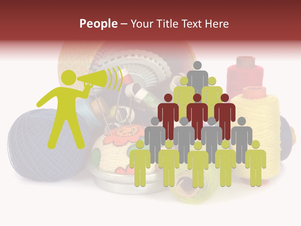 Housewife Tool White PowerPoint Template