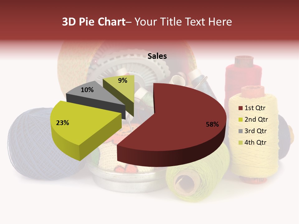 Housewife Tool White PowerPoint Template