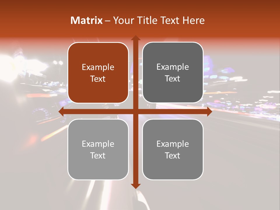 Building Traffic Light PowerPoint Template