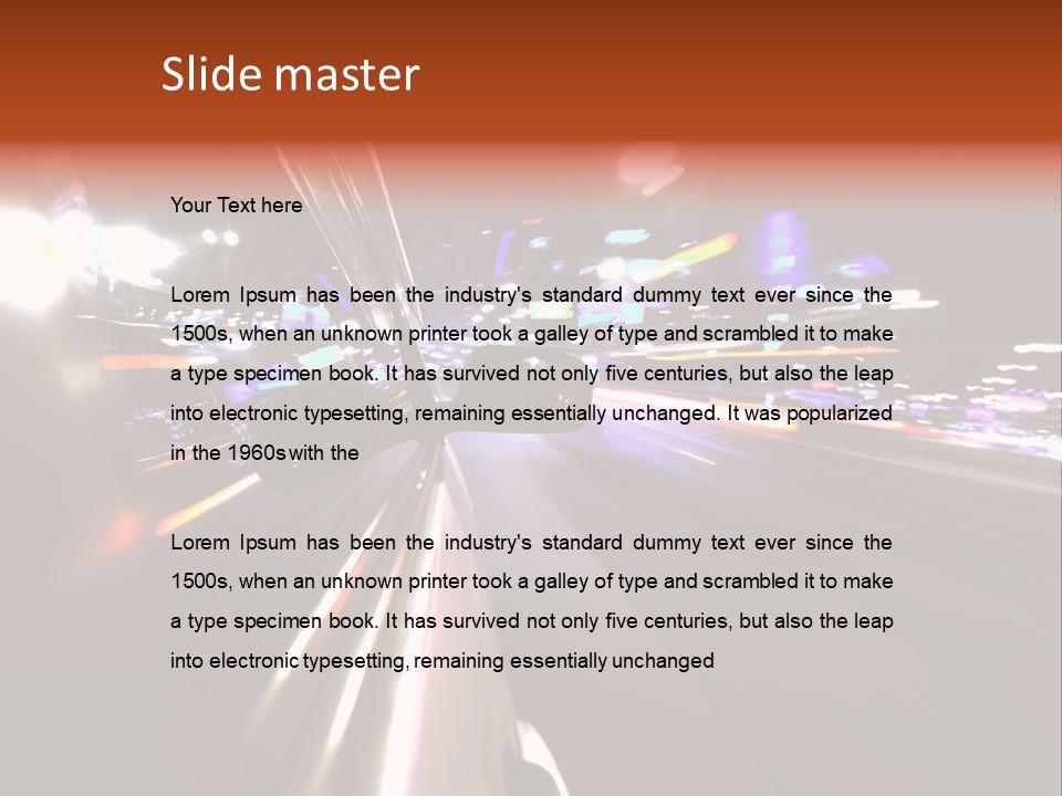 Building Traffic Light PowerPoint Template