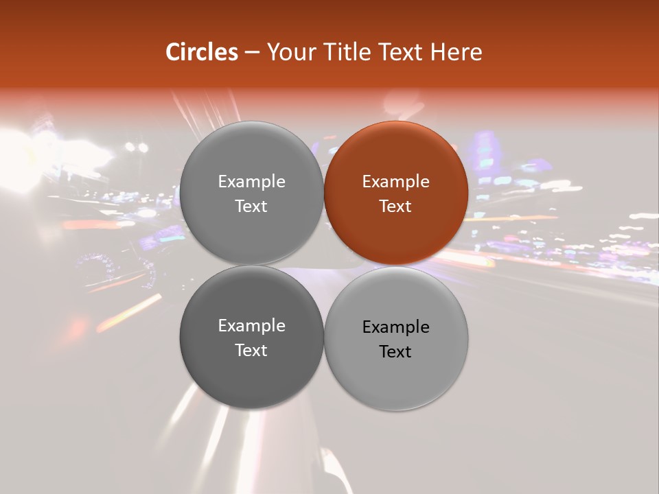 Building Traffic Light PowerPoint Template