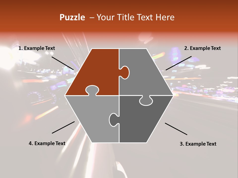 Building Traffic Light PowerPoint Template