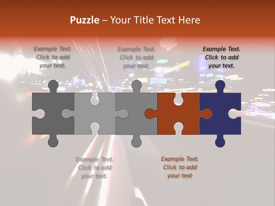 Building Traffic Light PowerPoint Template