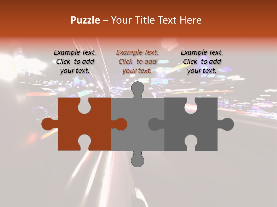 Building Traffic Light PowerPoint Template