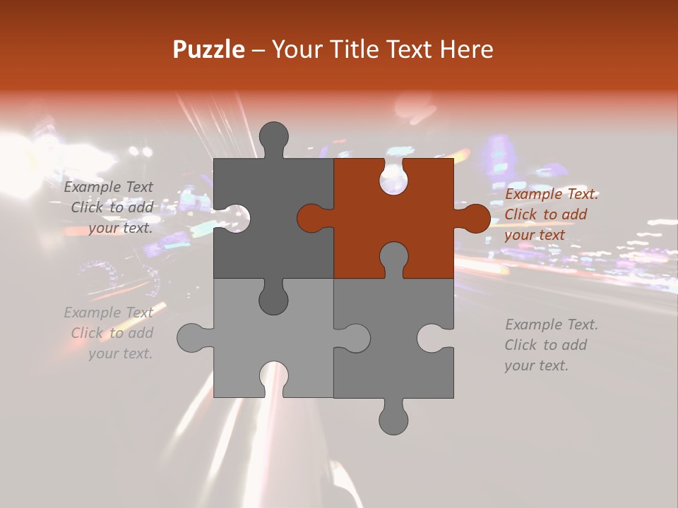 Building Traffic Light PowerPoint Template