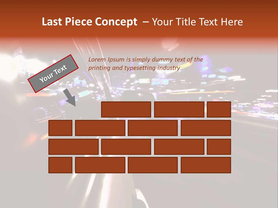 Building Traffic Light PowerPoint Template