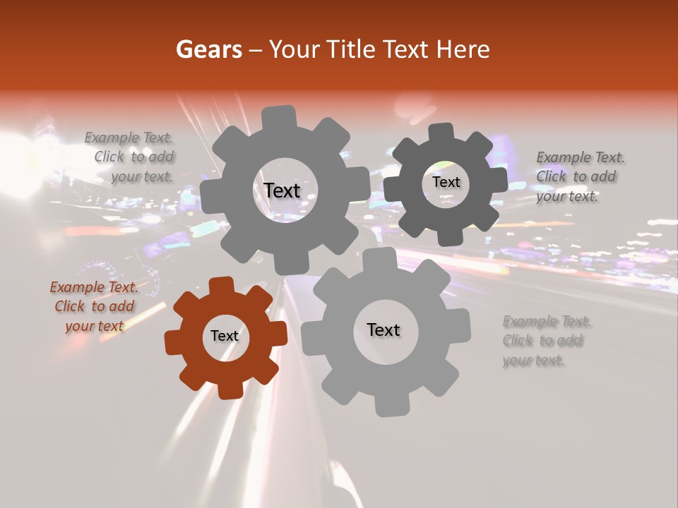 Building Traffic Light PowerPoint Template