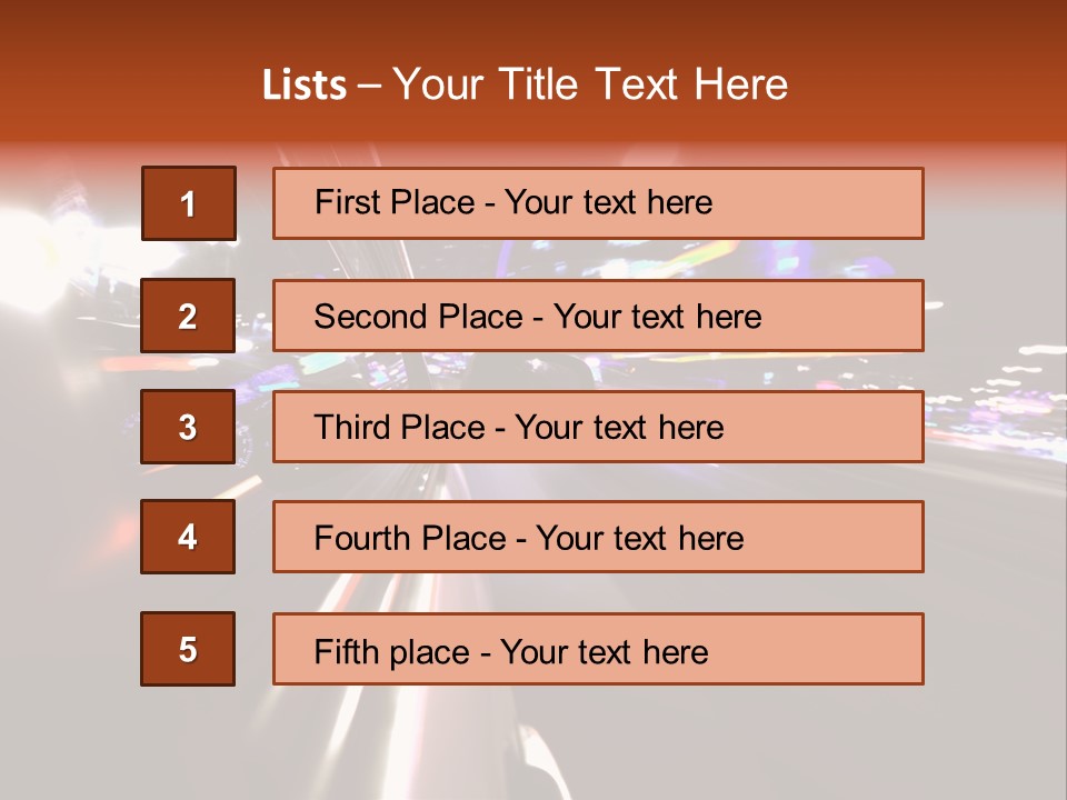 Building Traffic Light PowerPoint Template