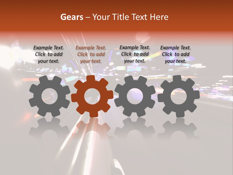 Building Traffic Light PowerPoint Template