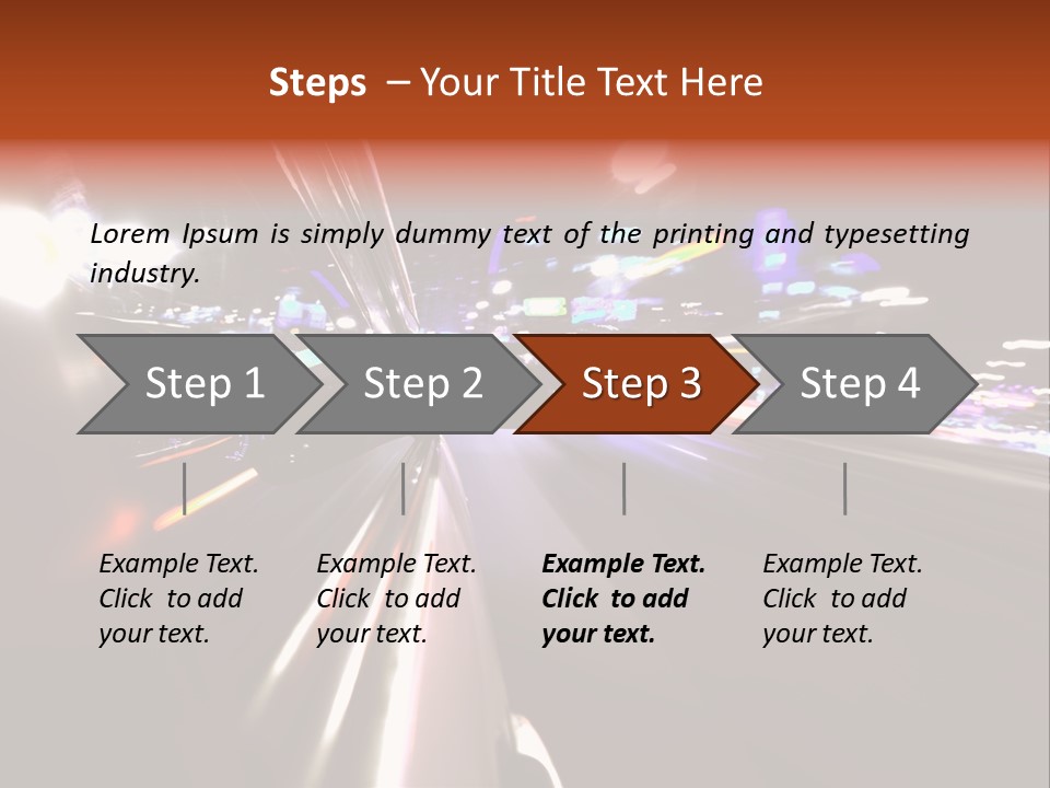Building Traffic Light PowerPoint Template