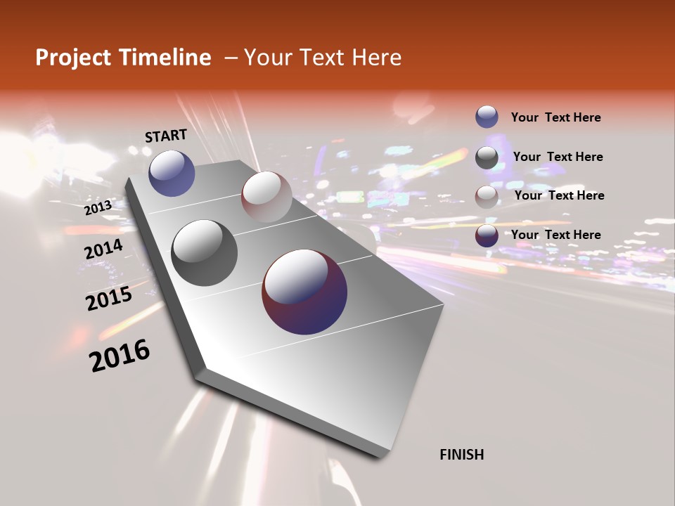 Building Traffic Light PowerPoint Template