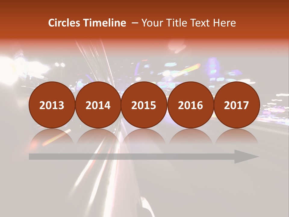 Building Traffic Light PowerPoint Template