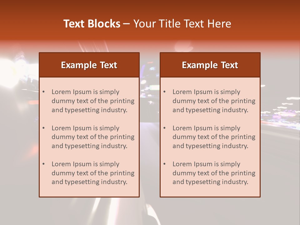 Building Traffic Light PowerPoint Template