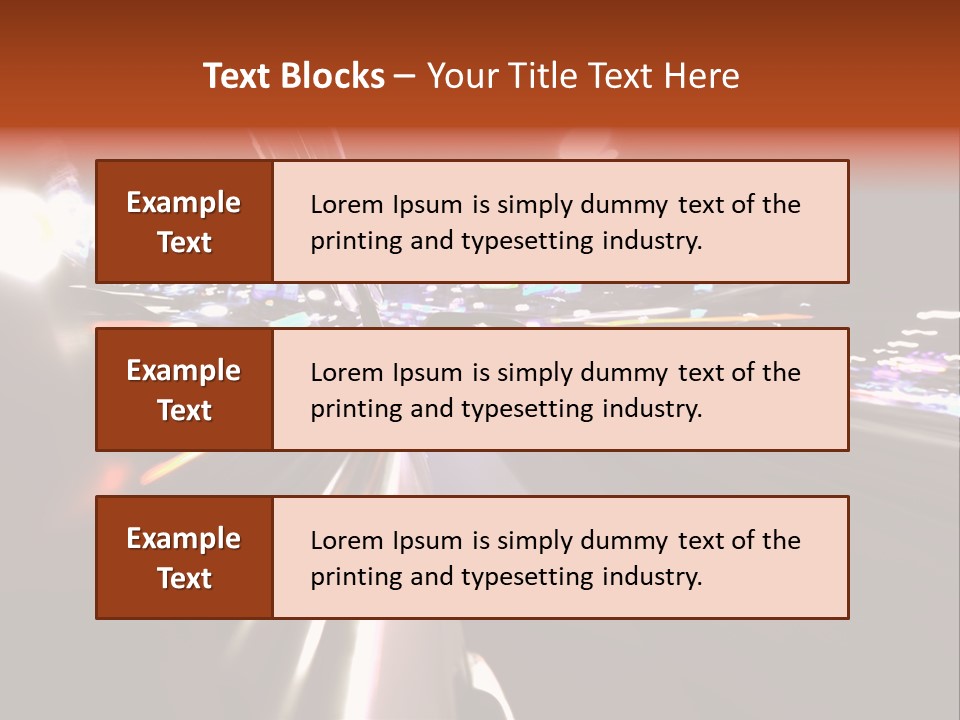 Building Traffic Light PowerPoint Template