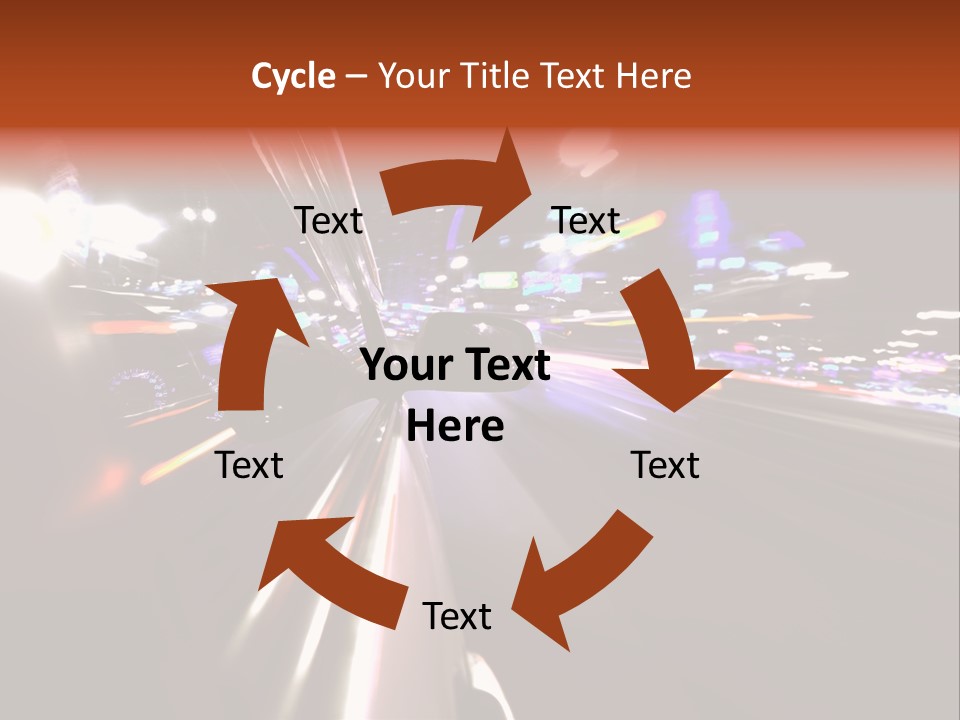Building Traffic Light PowerPoint Template