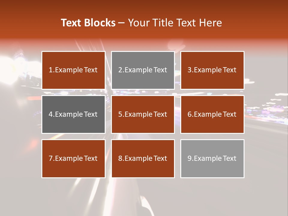 Building Traffic Light PowerPoint Template