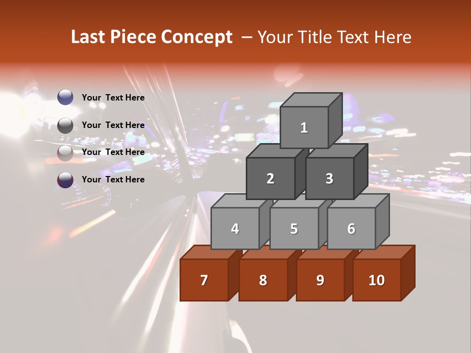 Building Traffic Light PowerPoint Template