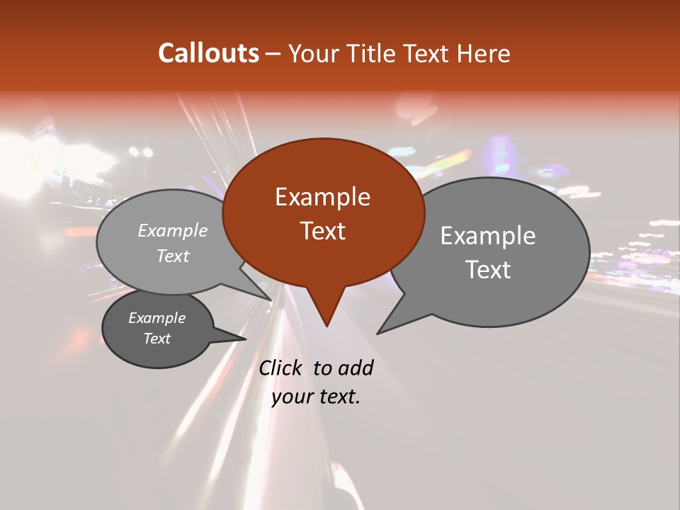Building Traffic Light PowerPoint Template