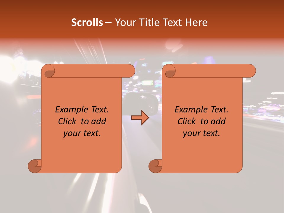 Building Traffic Light PowerPoint Template