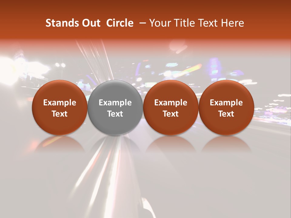 Building Traffic Light PowerPoint Template