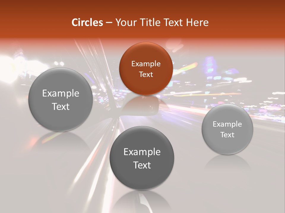 Building Traffic Light PowerPoint Template