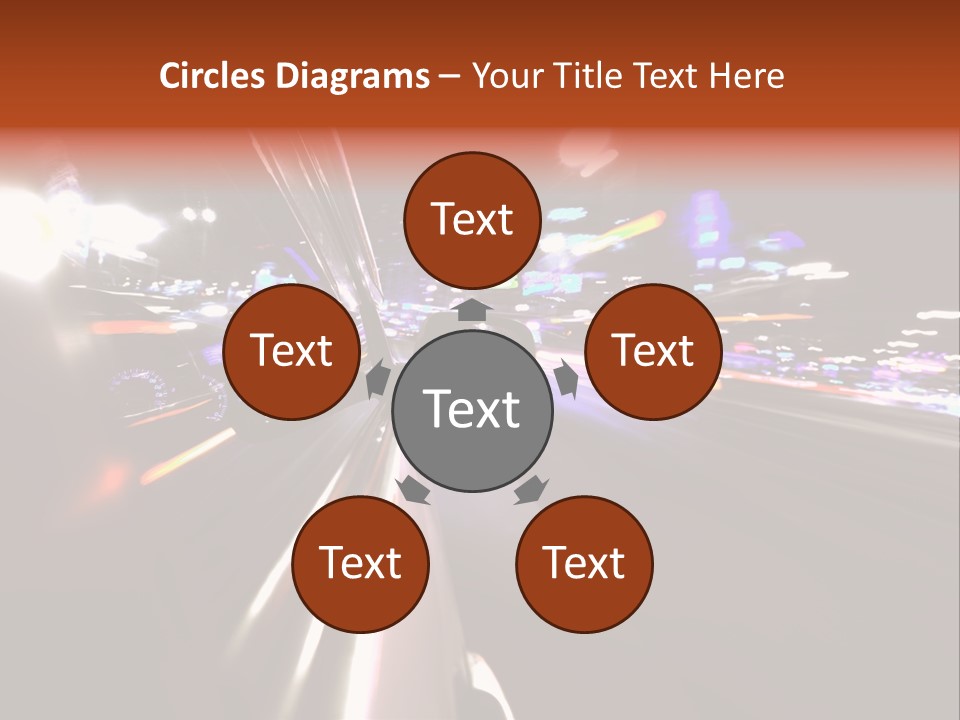 Building Traffic Light PowerPoint Template